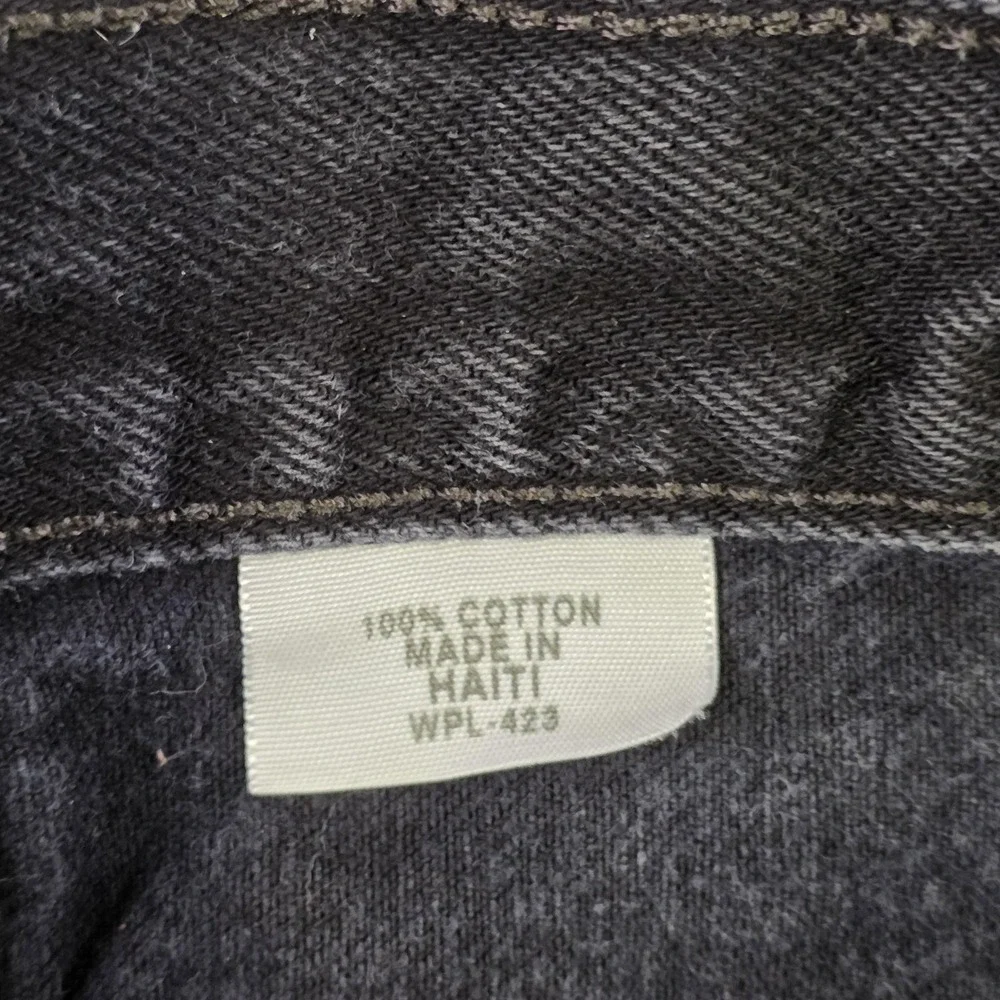 Levis 501 XX Jeans Mens 34x30 Black Button Fly Straight Leg Dark Denim Pants